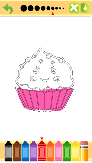 Cute Tasty Cupcakes Coloring Book(圖3)-速報App