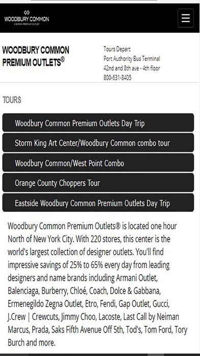 WoodburyCommon Premium Outlets screenshot 2