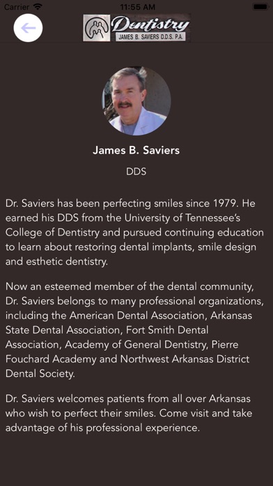 James B. Saviers, D.D.S screenshot 2