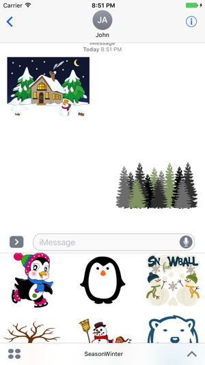 Fun Season Winter for iMessage(圖1)-速報App