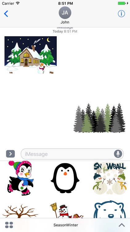 Fun Season Winter for iMessage