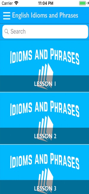 All English Idioms and Phrases