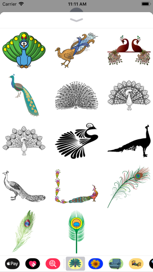 Pretty Peacock Stickers(圖2)-速報App