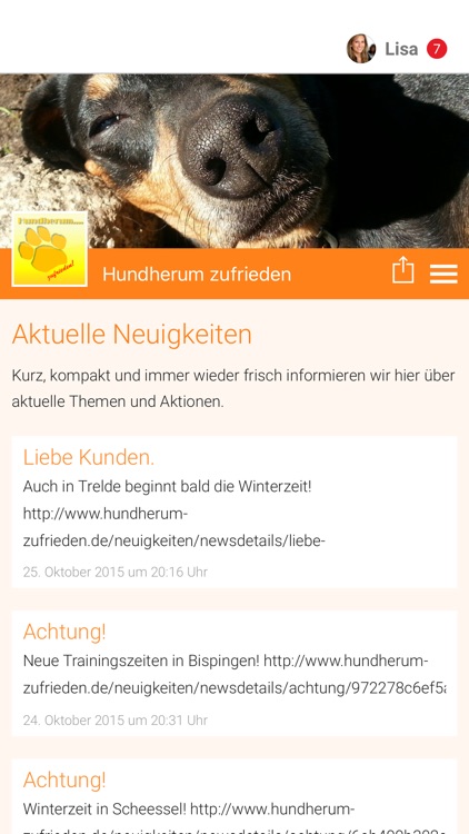 Hundherum zufrieden