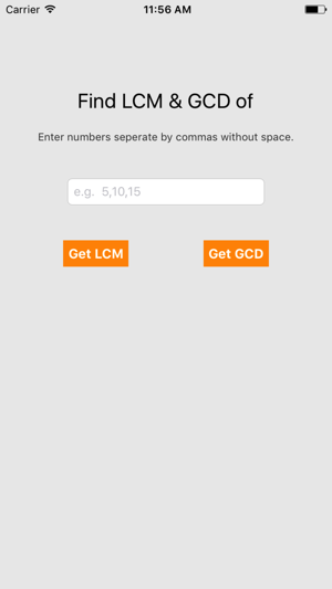 GCD and LCM calculator