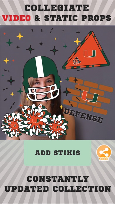 Miami Hurricanes Selfie Animtd screenshot 2