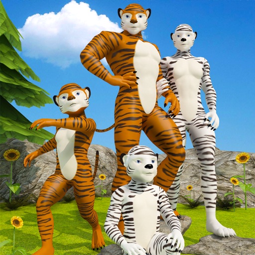 Virtual Jungle Tiger Family iOS App