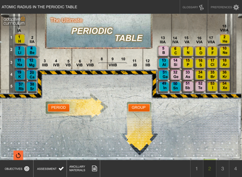 Atomic Radius & Periodic Table screenshot 2