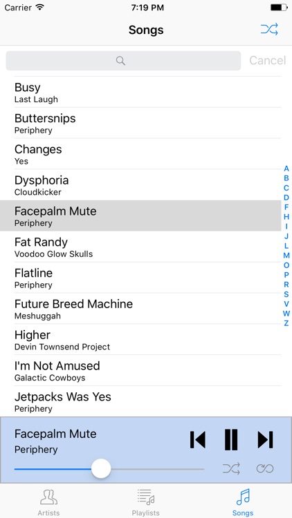 Bland Music Player