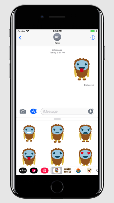Yeti Emojis Stickers for text screenshot 4