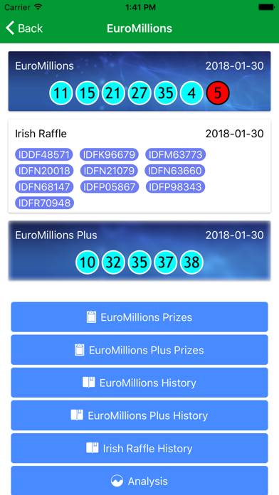 Irish National lotto checker screenshot 3