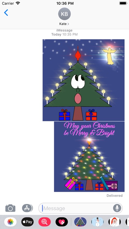 Christmas Tree Emotion sticker