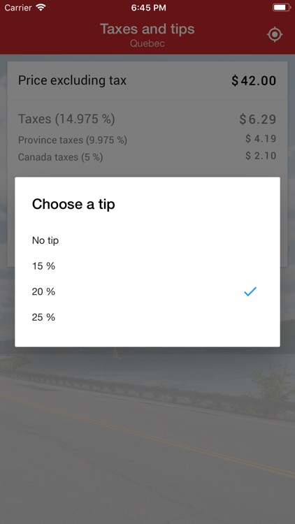 Taxes and tips in Canada