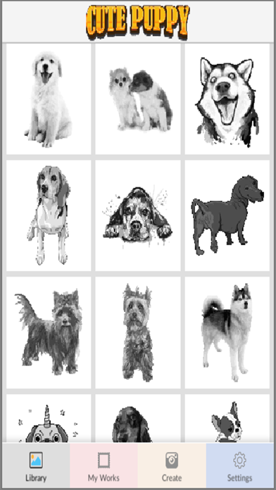 Cute Puppy Pixel Art screenshot 3