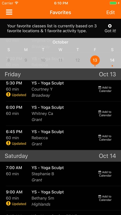 CorePower Yoga CPY screenshot-3