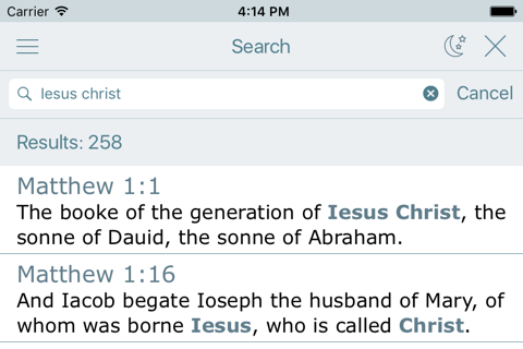 1611 King James Bible Version screenshot 4