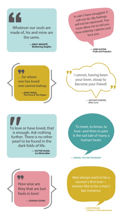 Literary Love Quotes