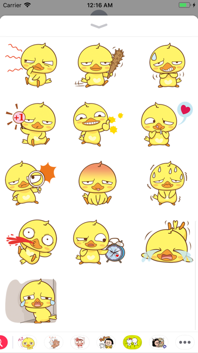 Yellow Baby Chicken Sticker screenshot 4