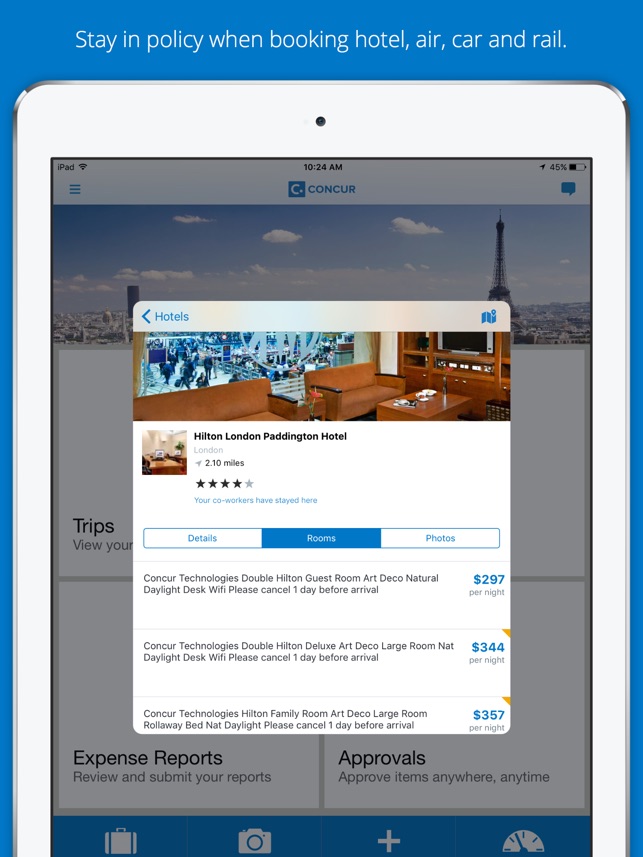 sap concur on the app store comcur
