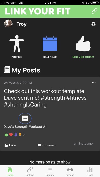 Link Your Fit (LYF): workout screenshot 2