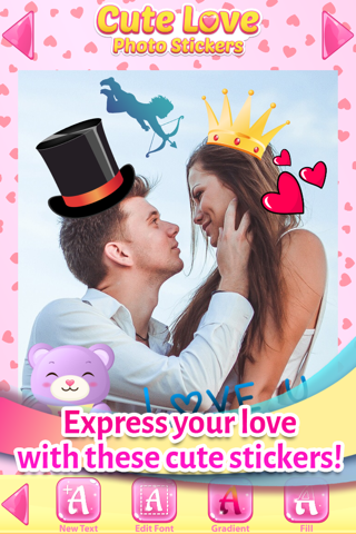 Cute Love Stickers for Photos screenshot 4