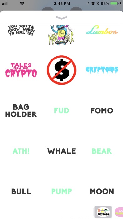 Bitcoin Crypto Flash Stickers screenshot 4