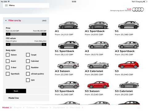 価格シミュレーション Lifestyle Audi Code