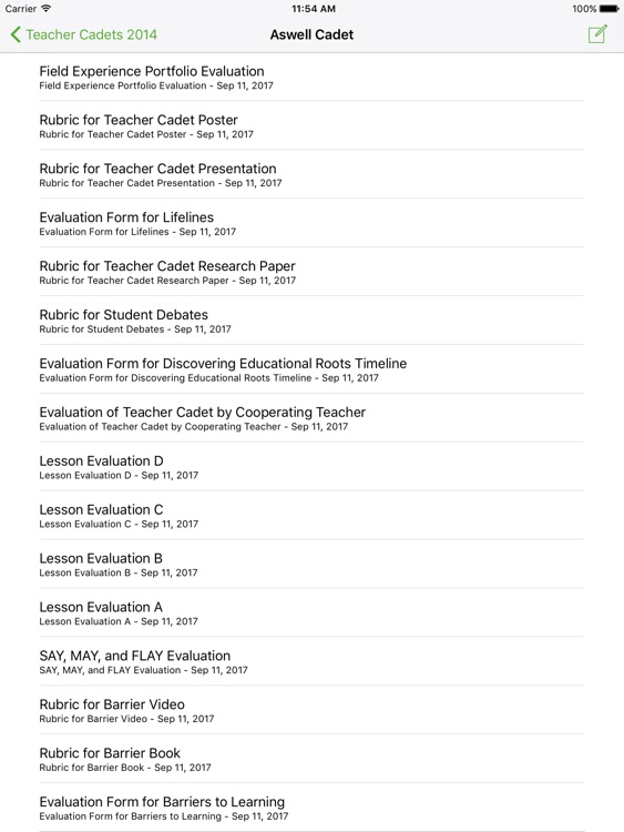 Teacher Cadet Observation App screenshot-3