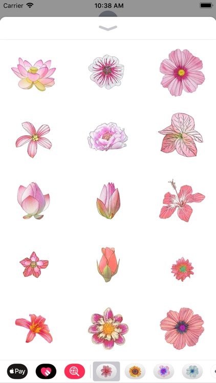 Pink Flower Sticker Pack