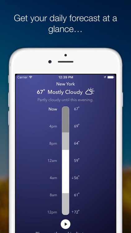 WeatherTunes - Weather based music & forecasting screenshot-0