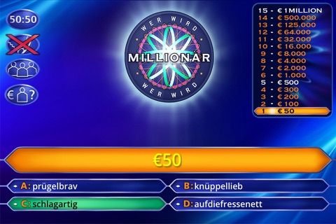 Wer wird Millionär? Training screenshot 3