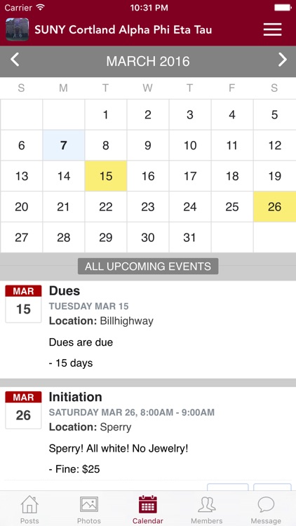 Alpha Phi at SUNY Cortland