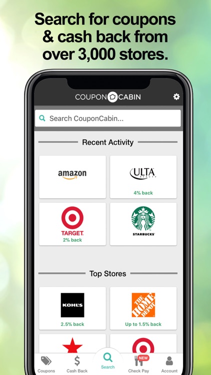 CouponCabin: Cash Back & Deals screenshot-3