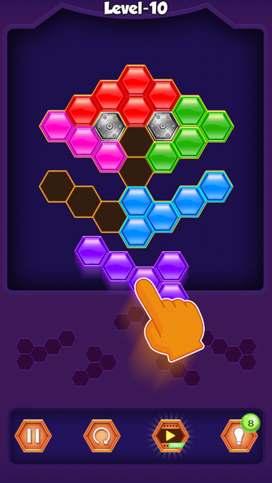 Hexa Blocks Match Puzzle screenshot 3