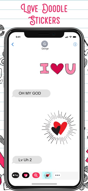 Love Doodle Text Stickers(圖4)-速報App