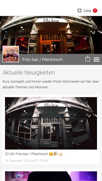 Fritz-bar / Platzhirsch