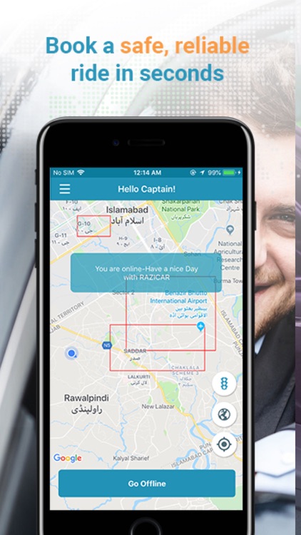 RAZICAR Captain-Car BookingApp