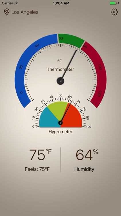 Thermometer plus+ Current temperature and humidity