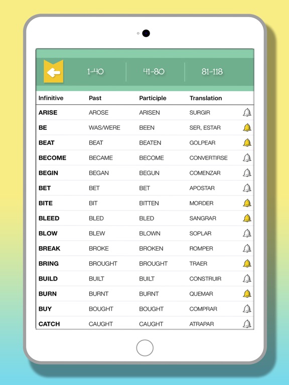 English Irregular Verbs Apps 148Apps