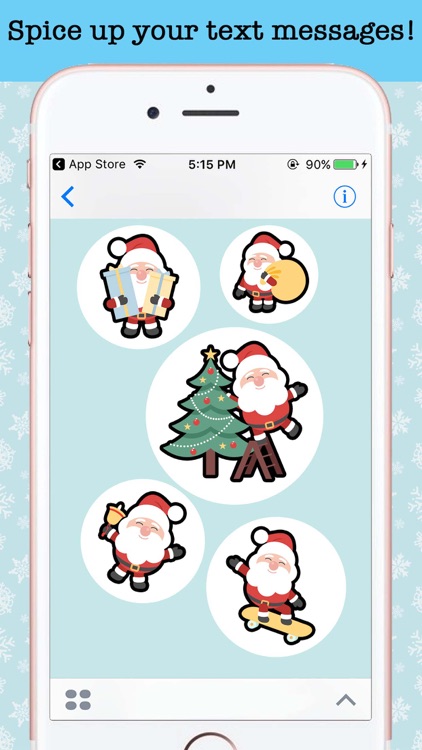 Christmas Santa Emoji Stickers