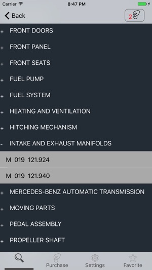 Mercedes parts and diagrams