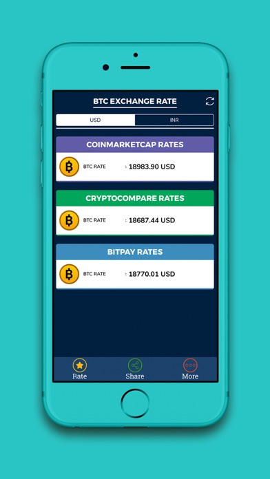 Bitcoin Live Rates screenshot 3