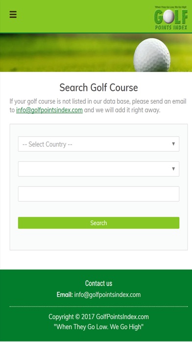 Golf Points Index screenshot 3