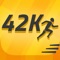 The Ultimate Marathon training app:  42K Runner is the easiest and most successful program for training for your first full marathon