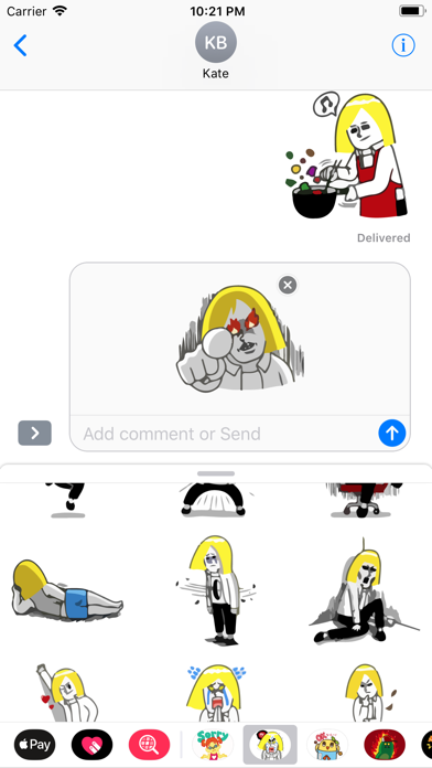 How to cancel & delete Dory is Angry Emo Sticker Pack from iphone & ipad 2