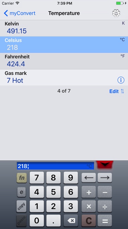 myConvert Lite - unit converter screenshot-3