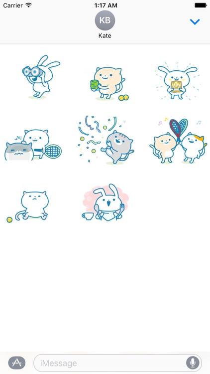 Cute Cats Play Tennis Sticker by Vu Quoc Hung