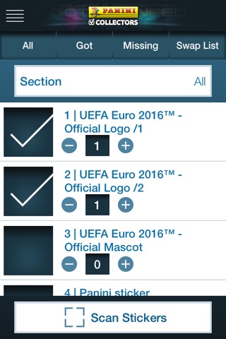 Panini Collectors screenshot 3