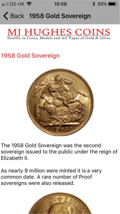 MJH Guide to Gold Sovereigns screenshot 3