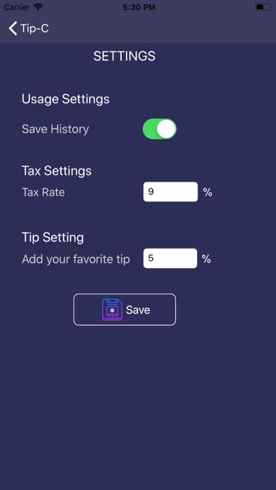 TipC - Tip Calculator screenshot 3